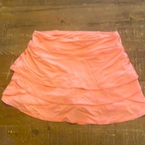 Athleta girl sz L swing skort neon peach